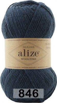 ALIZE WOOLTIME (846); 75% шерсть супервош, 25% полиамид; 100 г / 200 м